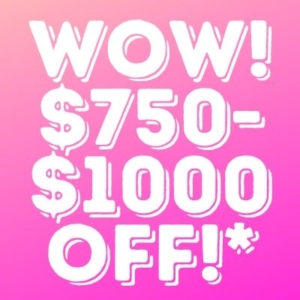 $750 or $1000 off special ad
