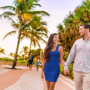 Couple hand in hand